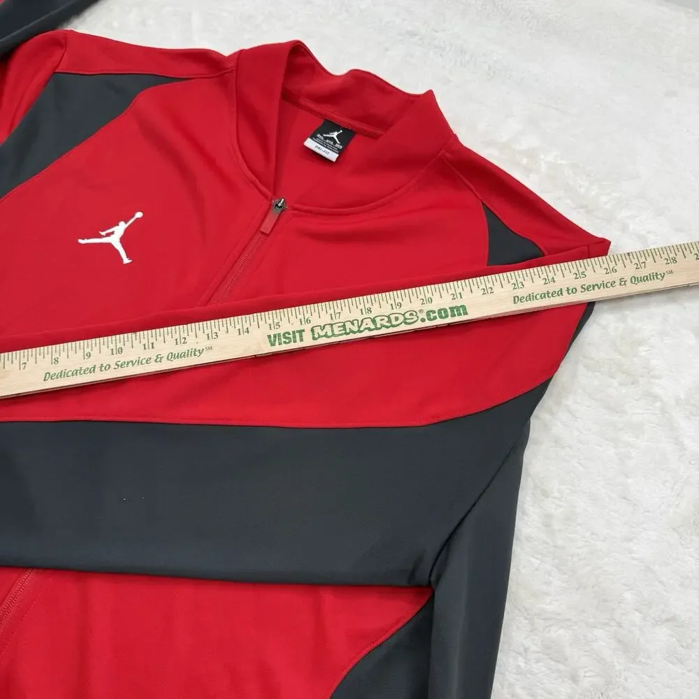Jordan Flight Team CGD Cowboys Iowa High School Track Jacket Red Men's 3XL